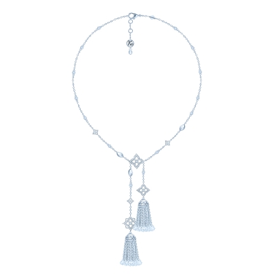 Tassel necklace  HYDRANGEA “Two tassels” 606000