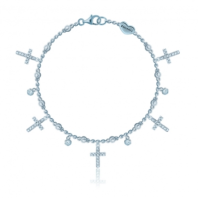 Leg bracelet Cross  silver 925 KOJEWELRY™ 63300