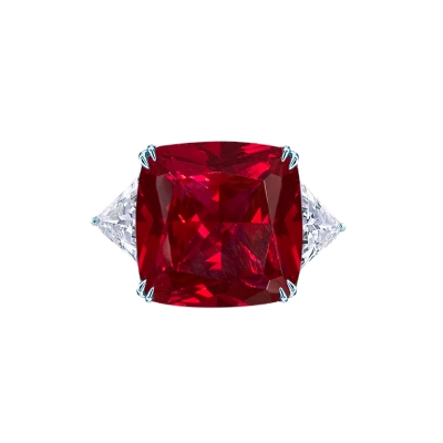Ring Icon Ruby color silver 925 KOJEWELRY™ 30106