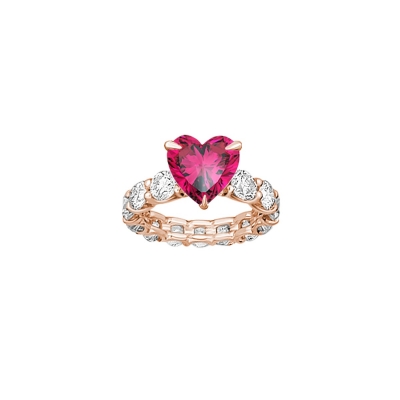 Ring Eternity with Heart stone. KOJEWELRY ™ 610076