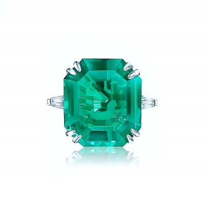 Ring HW, silver 925 and emerald imitation. KOJEWELRY ™ 610111