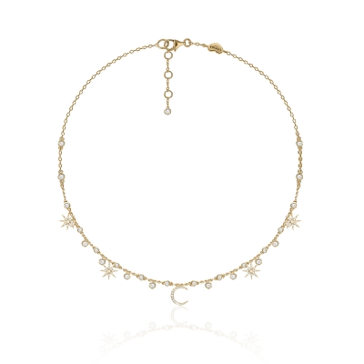 Necklace Star&Moon   silver 925 KOJEWELRY™ 62510Y