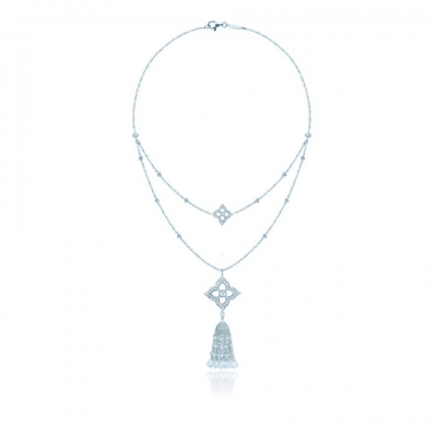 Necklace HYDRANGEA LUXURY, silver 925,   KOJEWELRY ™ 610169